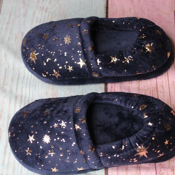 Toddler's OUTER SPACE Memory Foam Slippers - Picture 2 of 4